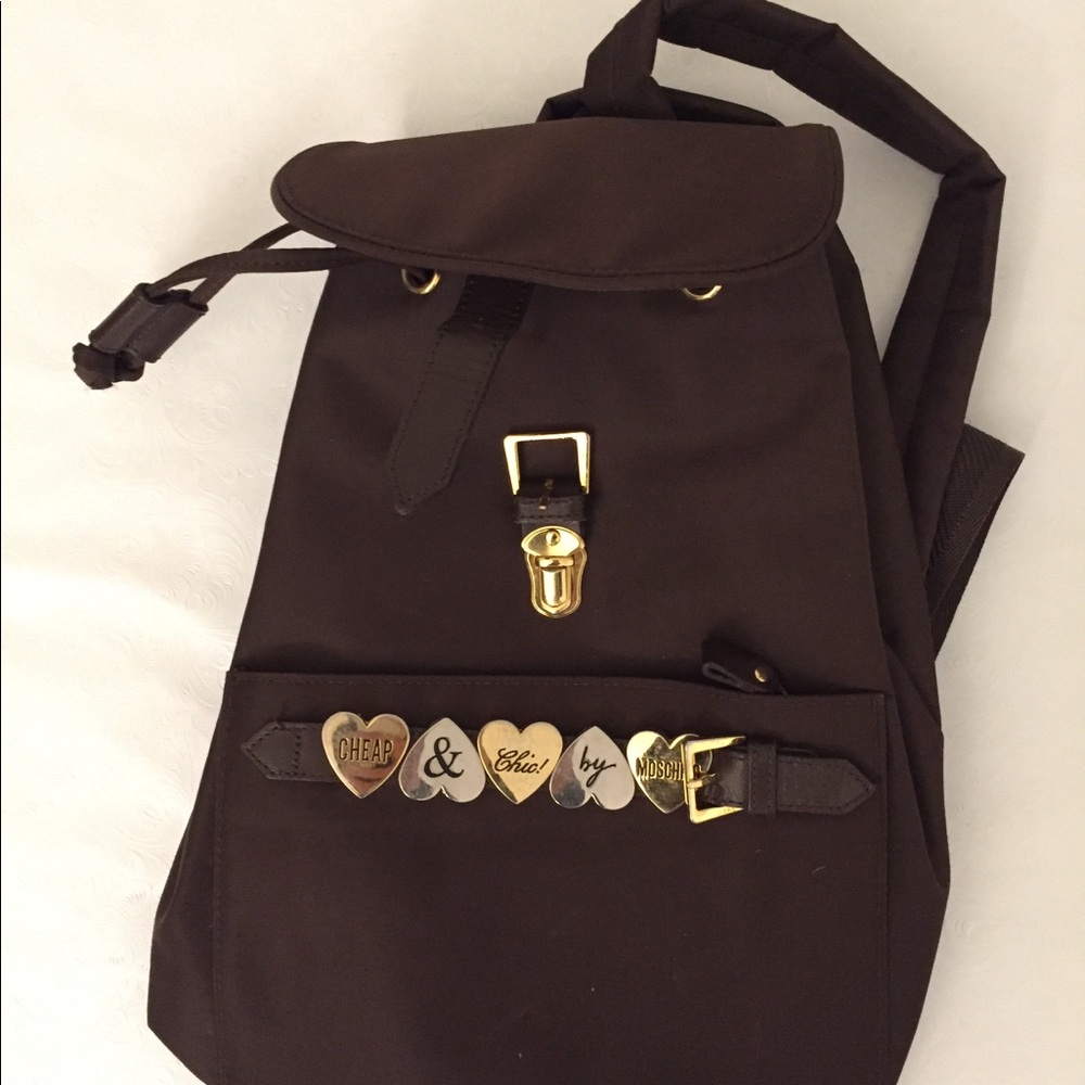 Brown Moschino Shoulder Bag
